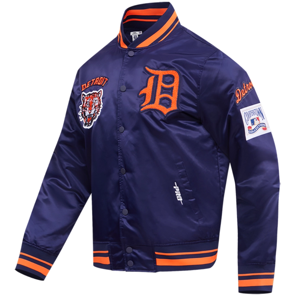 Detroit-Tigers-Pro-Standard-Retro-Classic-Rib-Full-Snap-Satin-Varsity-Jacket-leather moto 3
