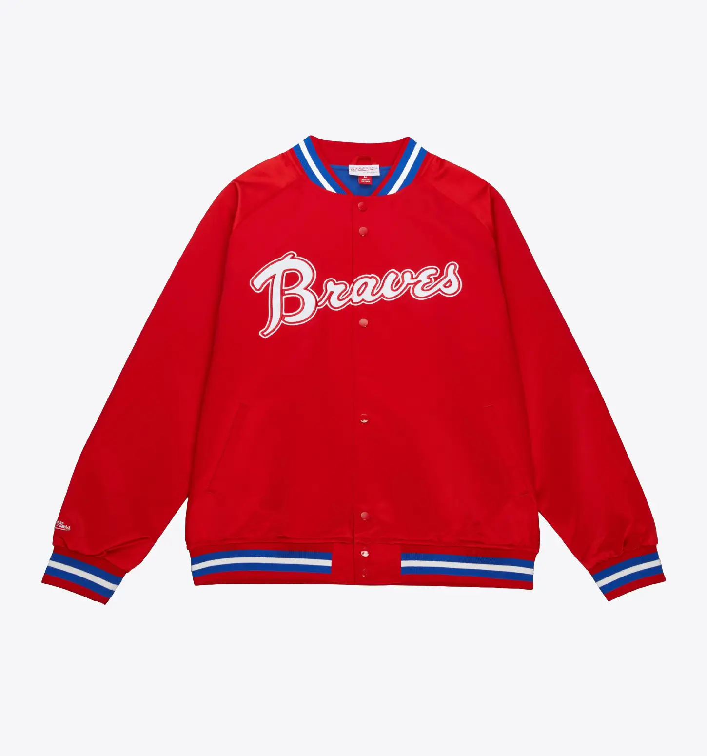 Double-Clutch-Lightweight-Satin-Jacket-Atlanta-Bravesm leather moto 1