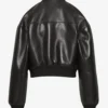 Eclipse Luxe Women's Black Leather Bomber Jacket (2)