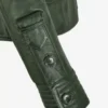 Emerald Envy Women's Green Leather Biker Jacket – Fashion Designer Edition (3)