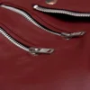 Elegant Burgundy Timeless Women's Leather Jacket
