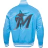 Florida-Marlins-Baseball-Team-Players-Satin-Varsity-Jacket-Sky-Blue-leather moto 2