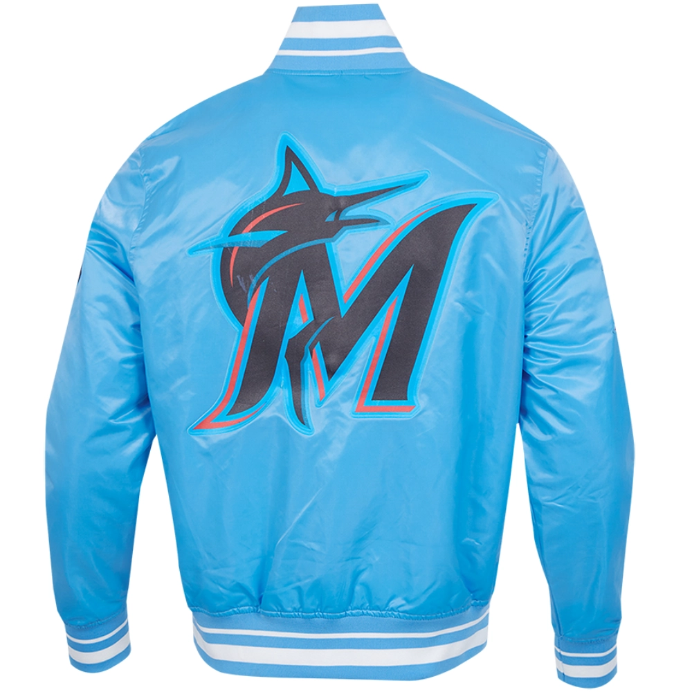 Florida-Marlins-Baseball-Team-Players-Satin-Varsity-Jacket-Sky-Blue-leather moto 2