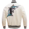 Florida-Marlins-Retro-Classic-Rib-Satin-Varsity-Jacket-leather moto 3