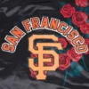 Francisco-Giants-Roses-Black-Satin-Varsity-Jacket-7