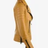 Golden Edge Women's Mustard Leather Jacket (2)