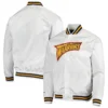 Golden State Warriors Hardwood Classics Raglan Full-Snap Satin White Varsity Jacket LeatherMoto (1)