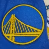 Golden State Warriors Pro Standard Retro Classic Full-Zip Cream & Blue Varsity Jacket LeatherMoto (9)