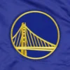Golden State Warriors Starter Pick & Roll Full-Snap Satin Royal Blue Varsity Jacket LeatherMoto (3)