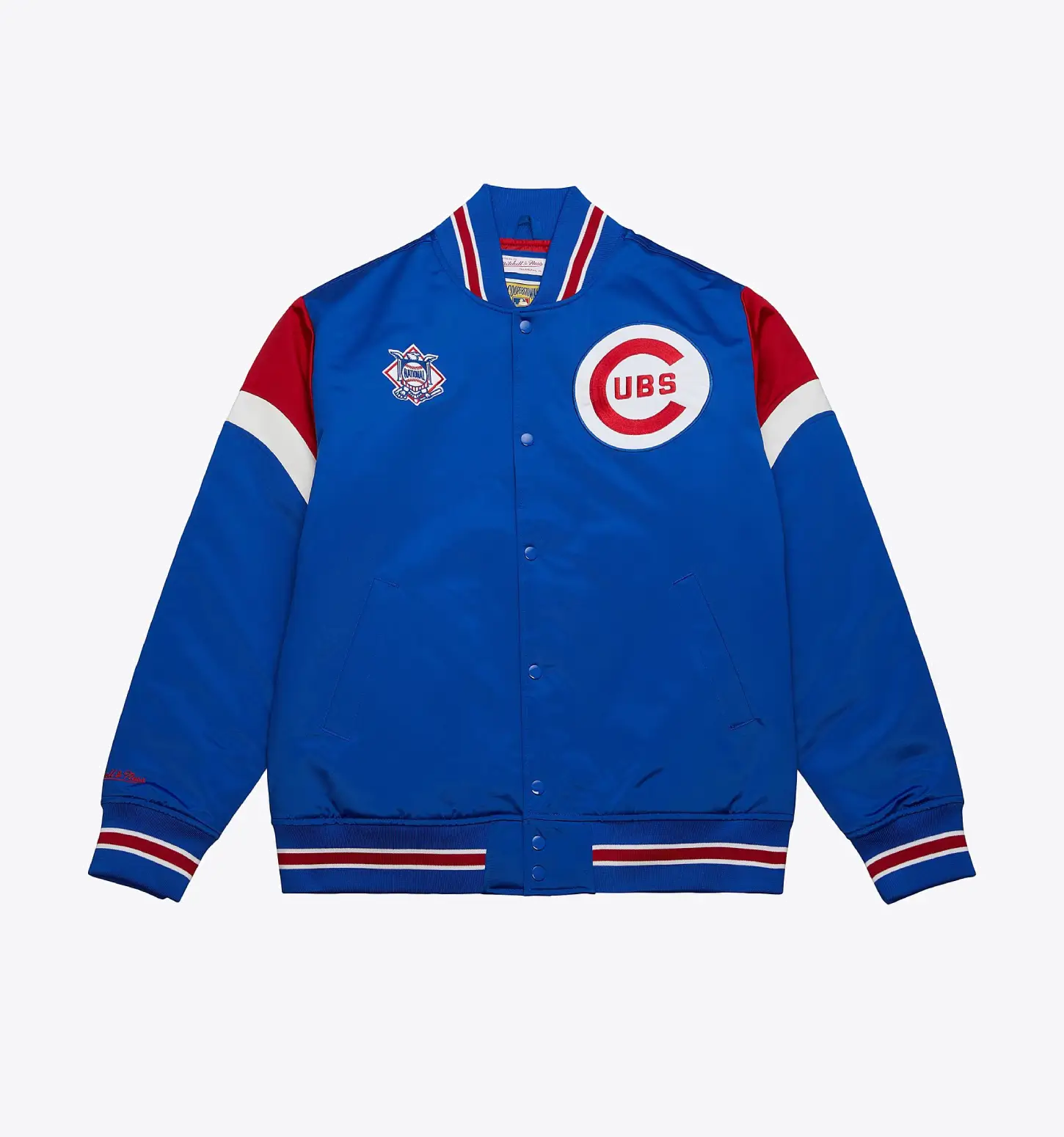 Heavyweight-Satin-Jacket-Chicago-Cubs lether moto 1