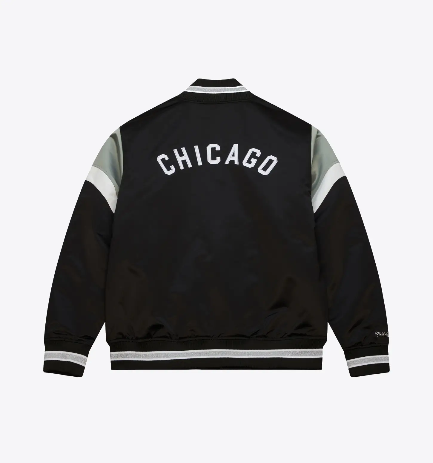 Heavyweight-Satin-Jacket-Chicago-White-Sox-leather moto 2