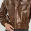 Heritage Women Brown Vintage Bomber Leather Jacket - LeatherMoto (4)