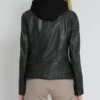 Highschool Black Hooded Leather Jacket – Sleek Urban Essential (4)