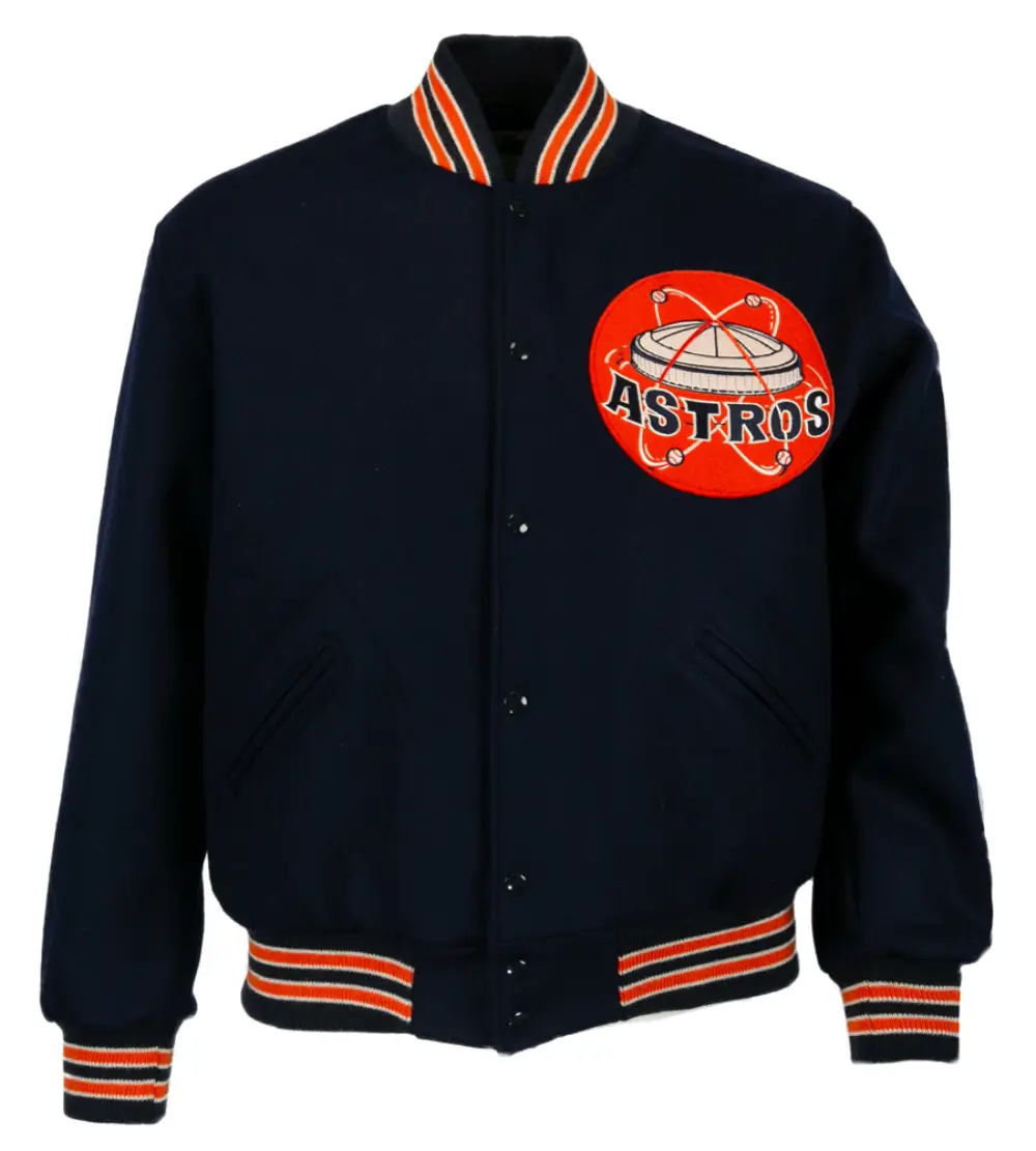 Houston-Astros-1965-Authentic-Navy-Wool-Varsity-Jacket-leather moto 1