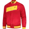 Houston-Rockets-Hardwood-Classics-Throwback-Wordmark-Raglan-Red-Varsity-Jacket-LeatherMoto