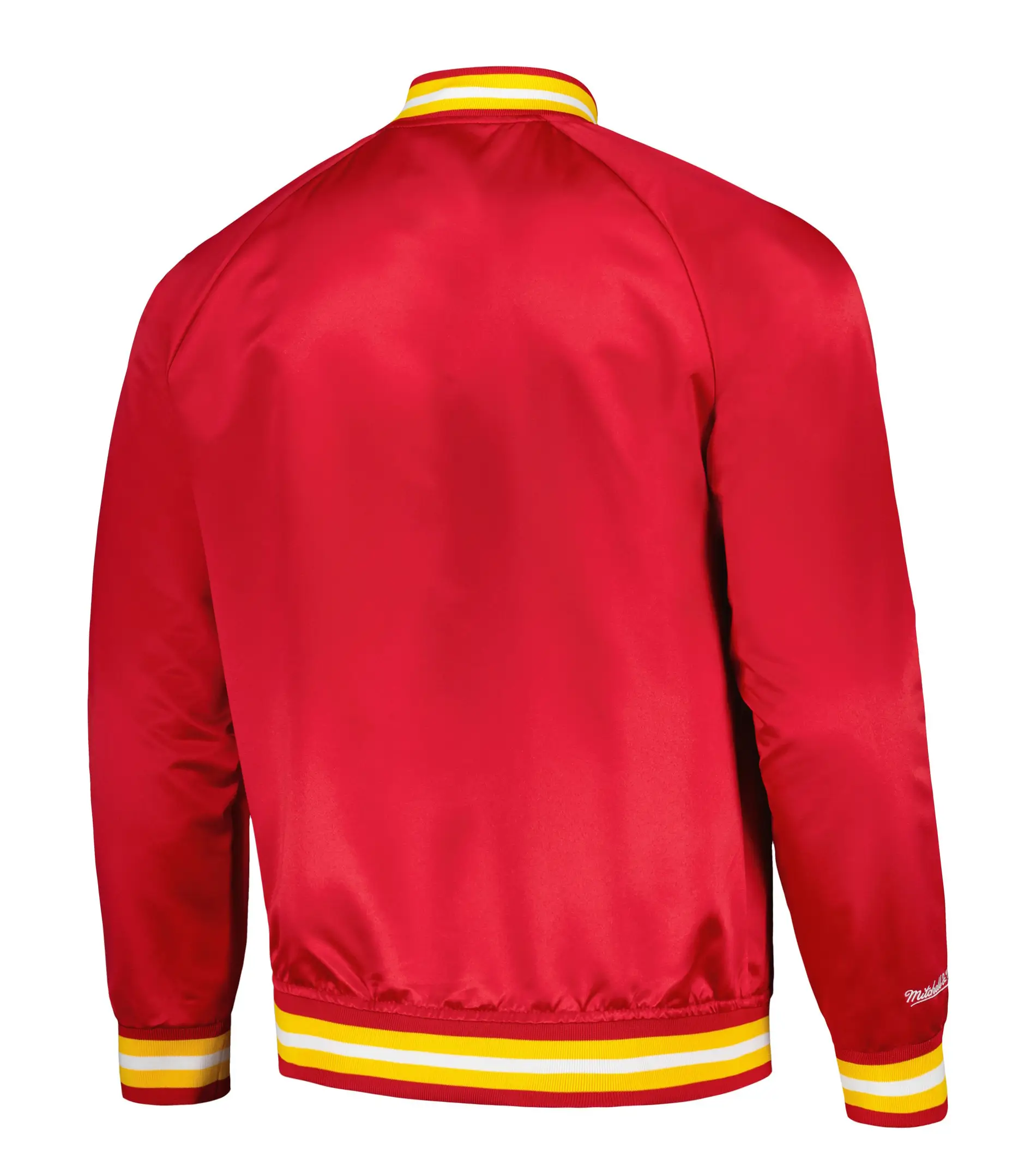 Houston-Rockets-Hardwood-Classics-Throwback-Wordmark-Raglan-Red-Varsity-Jacket-LeatherMoto