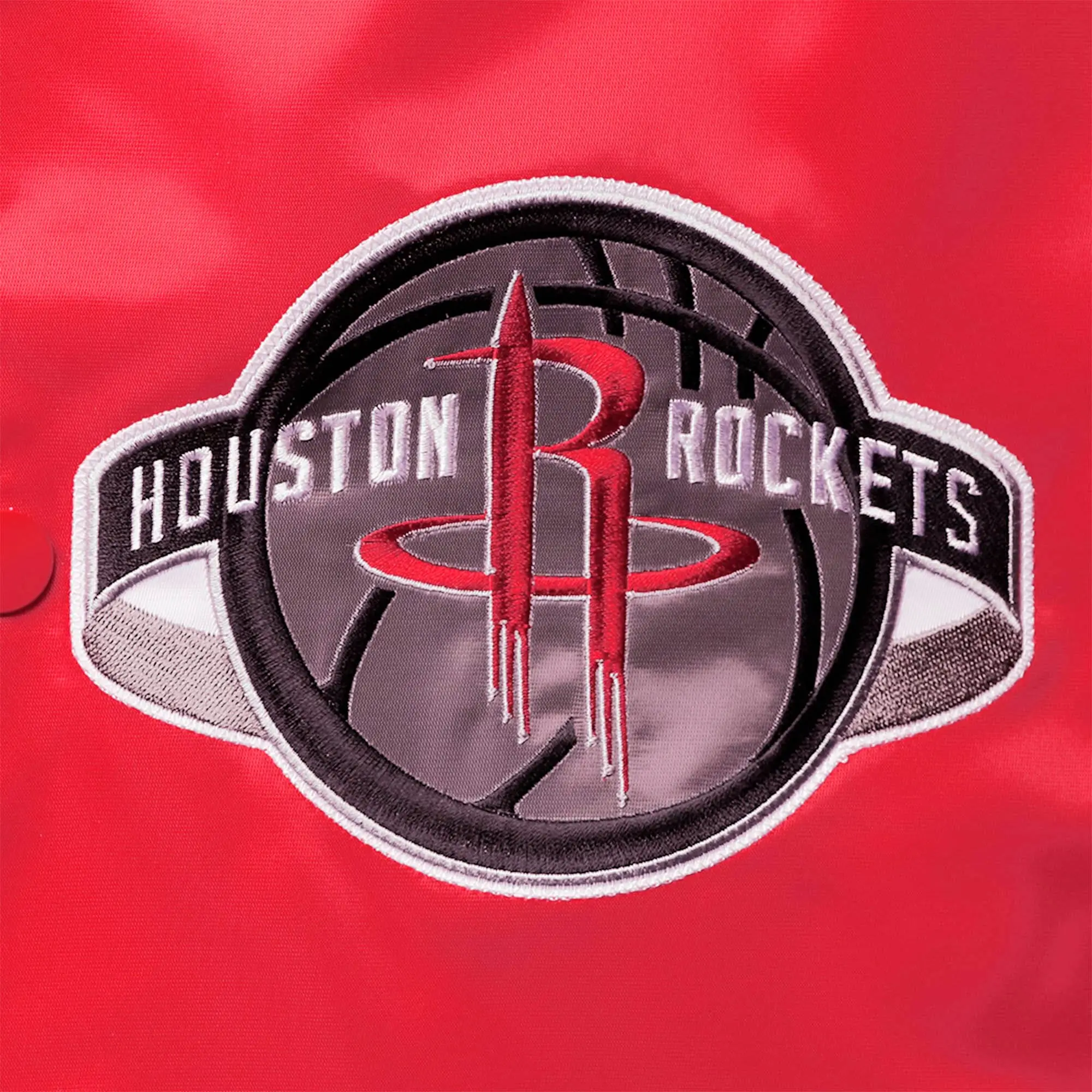 Houston-Rockets-Starter-The-Diamond-Classic-Red-Satin-Full-Snap-Varsity-Jacket-LeatherMoto