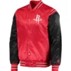 Houston-Rockets-Starter-The-Enforcer-Full-Snap-Red-Black-Satin-Varsity-Jacket-LeatherMoto