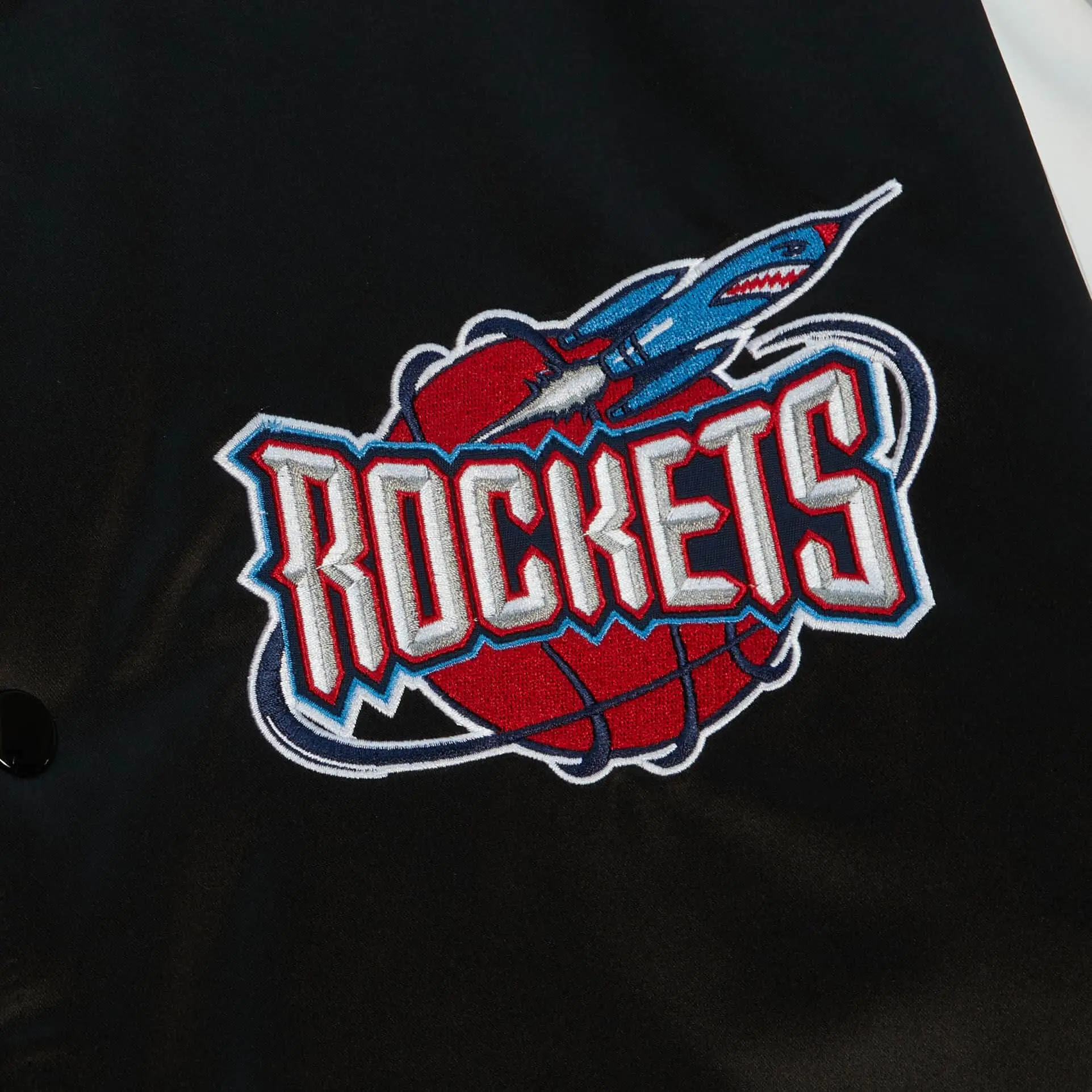 Houston-Rockets-Team-Origins-Satin-Black-White-Varsity-Jacket-LeatherMoto