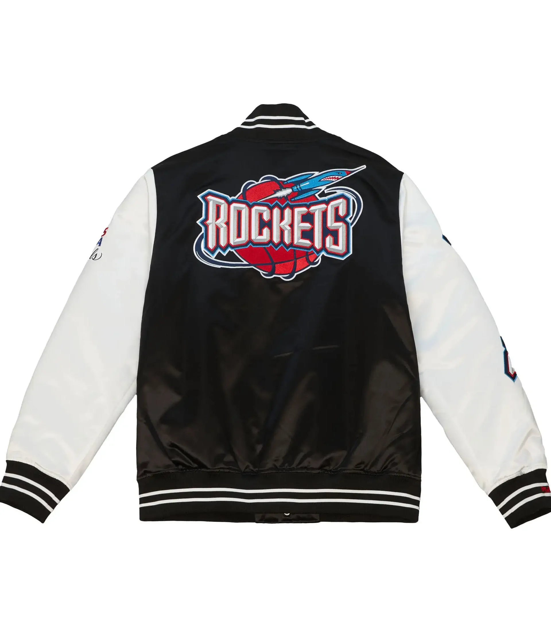 Houston-Rockets-Team-Origins-Satin-Black-White-Varsity-Jacket-LeatherMoto