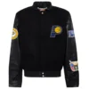 Indiana Pacers Wool & Leather Black Varsity Jacket-LeatherMoto