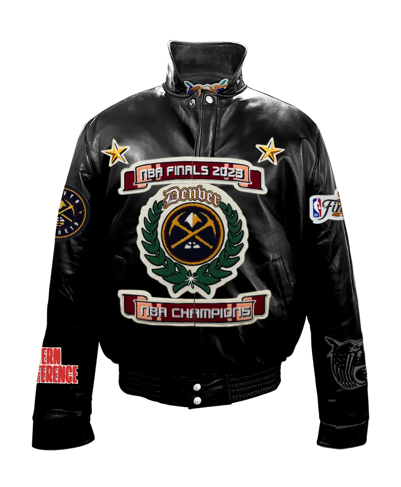 Jeff-Hamilton-Denver-Nuggets-Nba-Championship-Black-Leather-Jacket-LeatherMoto