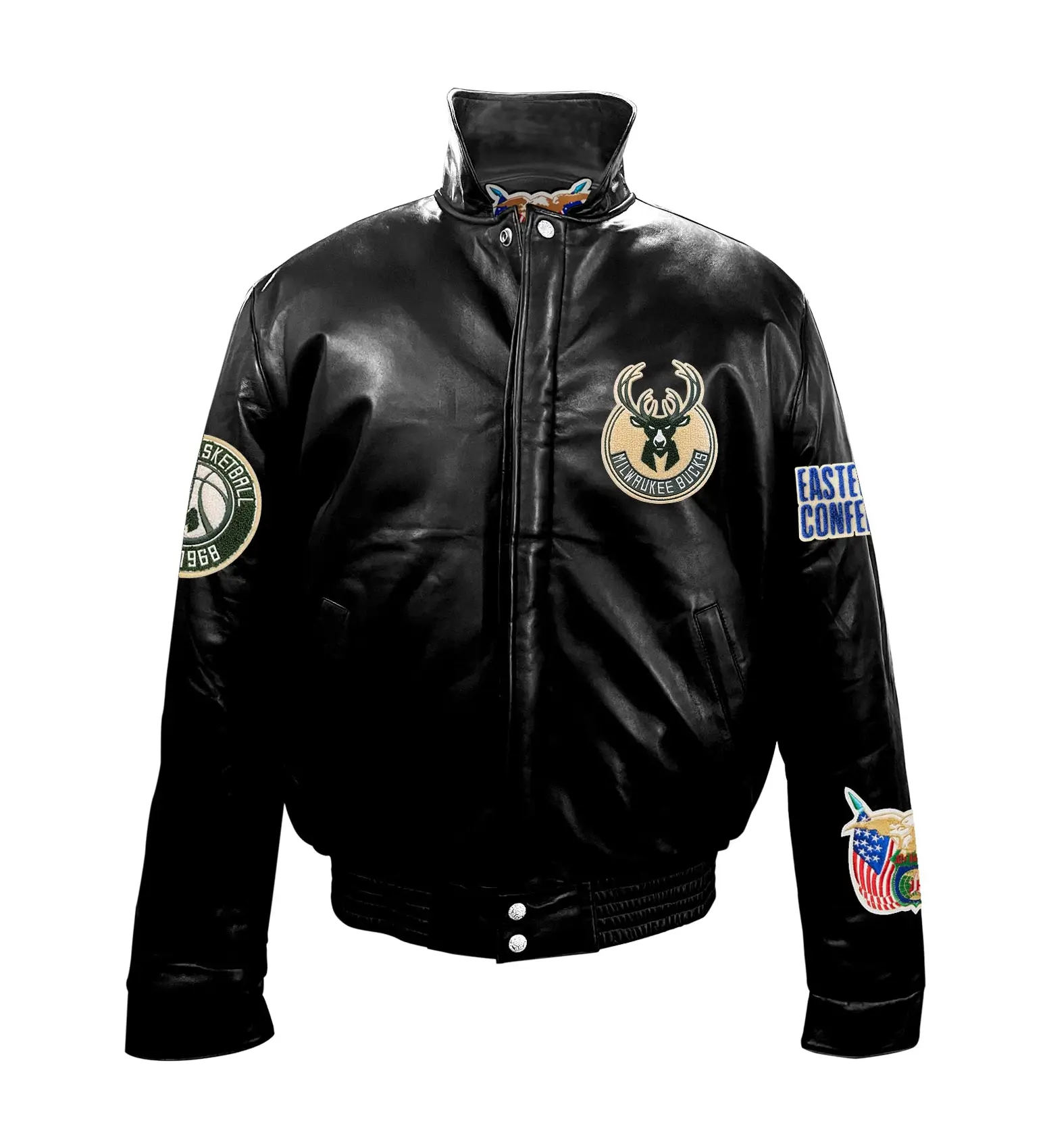 Jeff-Hamilton-Milwaukee-Bucks-Full-Black-Leather-Jacket-LeatherMoto