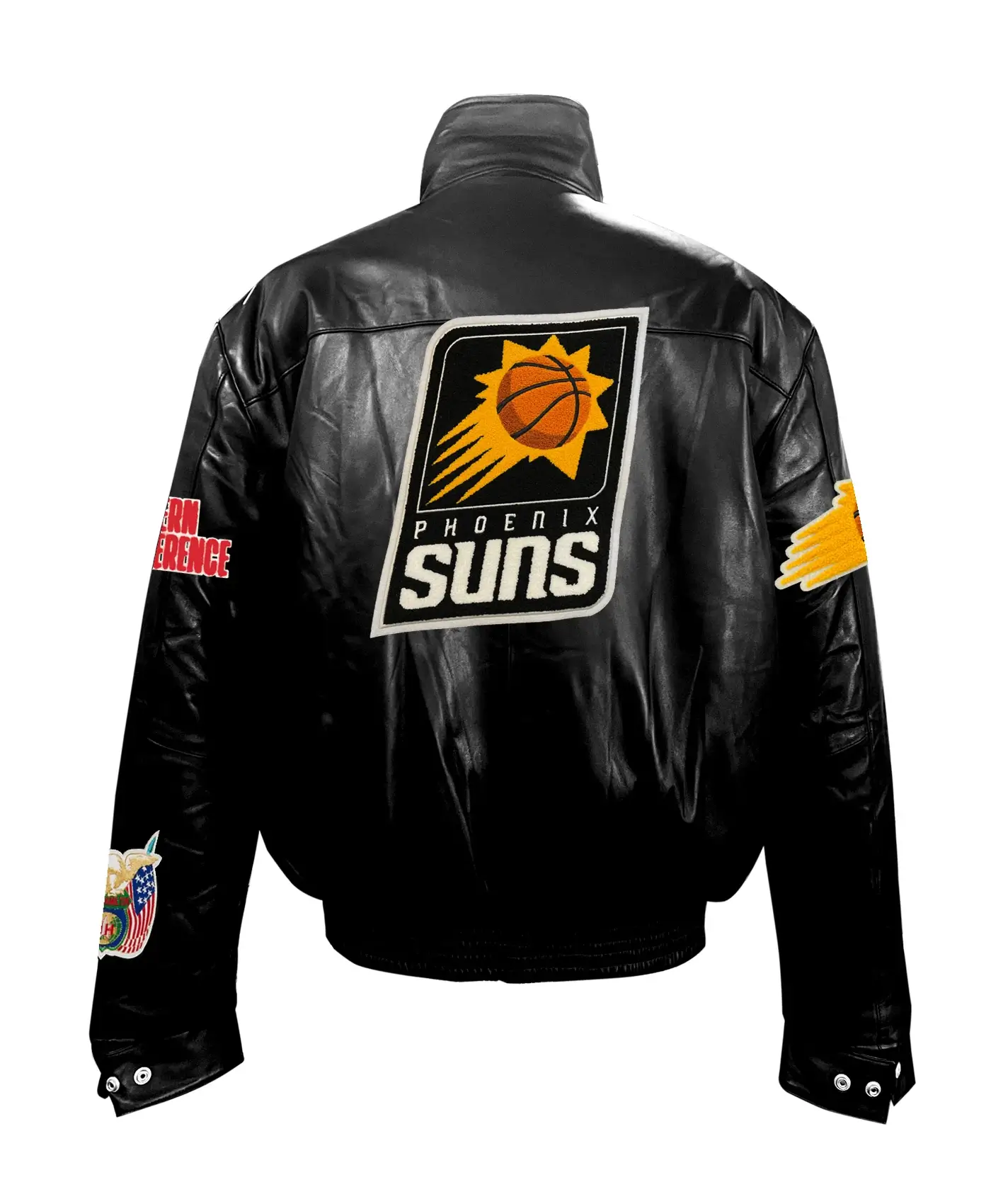 Jeff-Hamilton-Phoenix-Suns-Logo-Black-Leather-Jacket-LeatherMoto