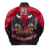 Jeff Hamilton Chicago Bulls Three-Peat Red & Black Leather Jacket - Image 2