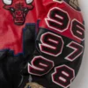 Jeff Hamilton Chicago Bulls Three-Peat Red & Black Leather Jacket - Image 6