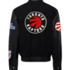 Jeffhamilton X Toronto Raptors Black Wool & Leather Jacket (2)