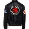 Jeffhamilton X Toronto Raptors Full Black Leather Jacket (2)