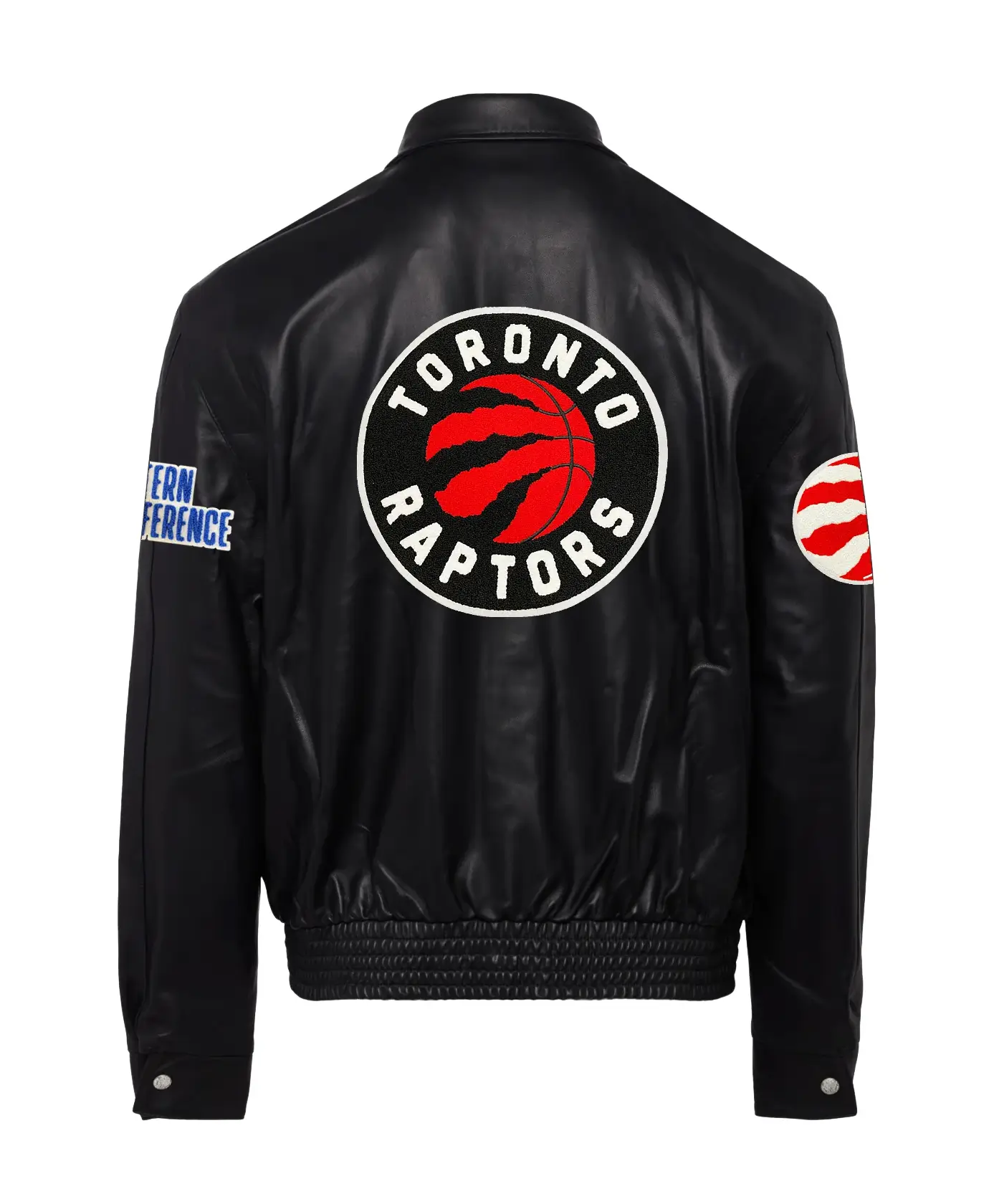 Jeffhamilton X Toronto Raptors Full Black Leather Jacket (2)