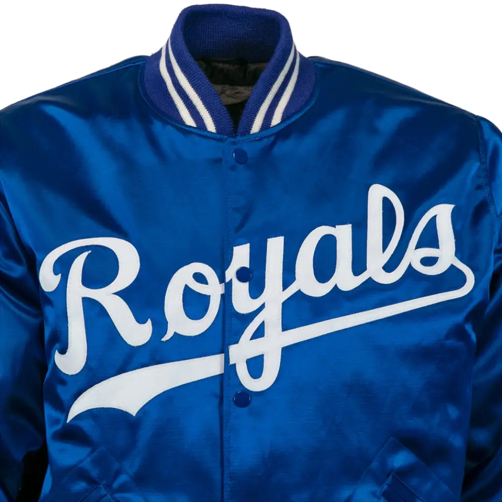 Kansas-City-Royals-1969-Authentic-Satin-Varsity-Jacket-leather mto 3