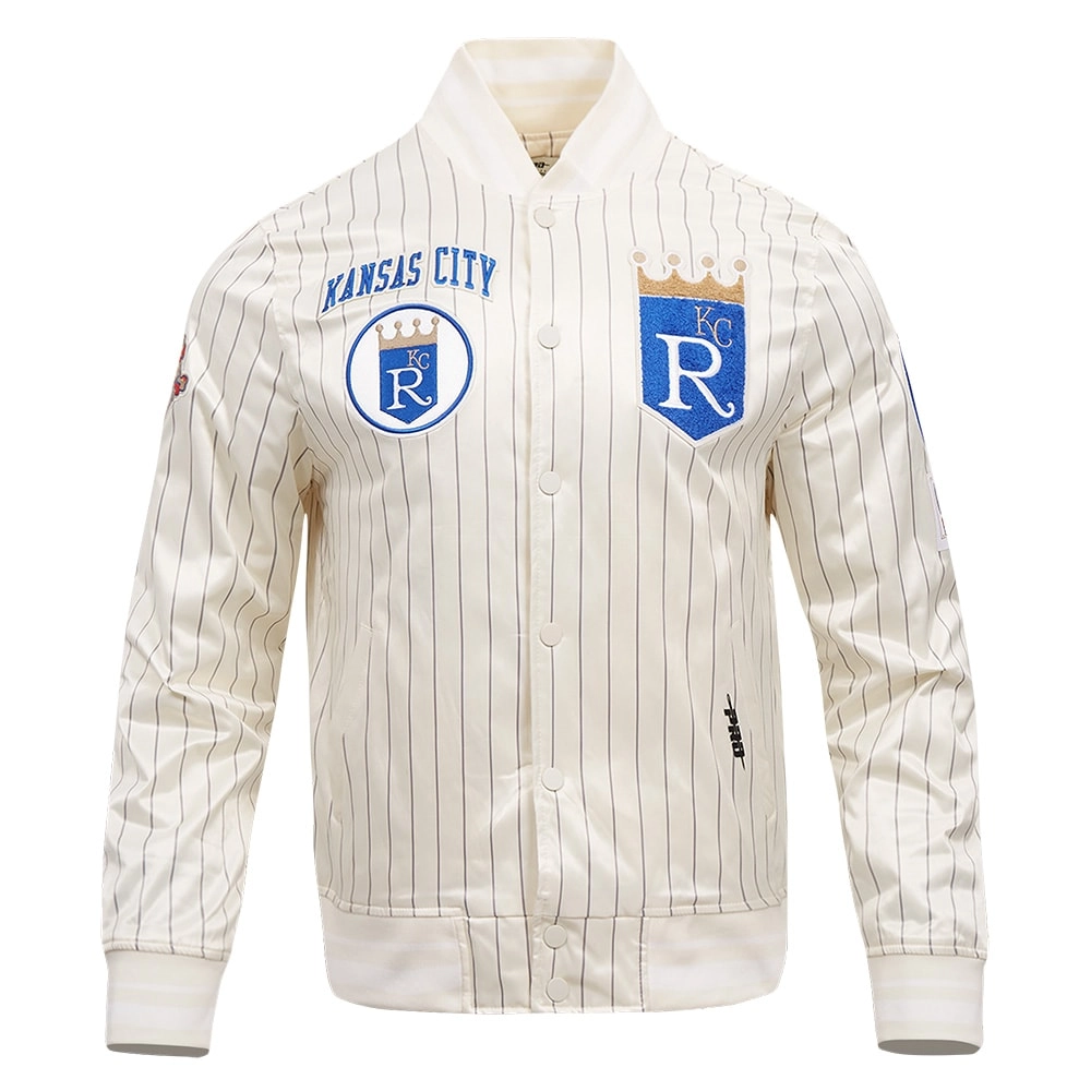 Kansas-City-Royals-Pro-Standard-Cooperstown-Pinstripe-Full-Snap-Satin-Varsity-Jacket-1-1 LEATHER MOTO 1