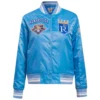 Kansas-City-Royals-Pro-Standard-Full-Snap-Satin-Varsity-Jacket-LEATHER MOTO 1