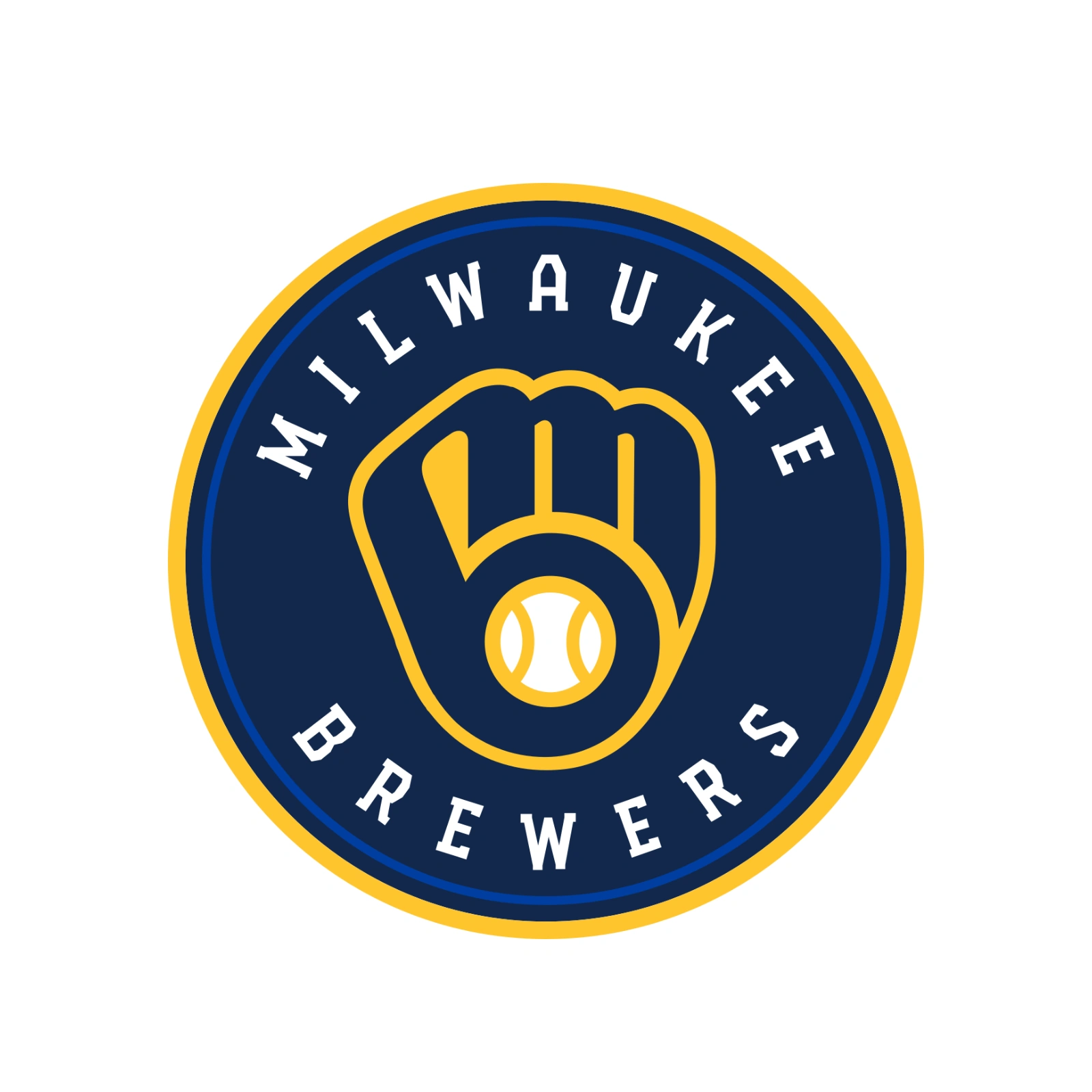 LeatherMoto MLB Milwaukee Brewers Team Logo