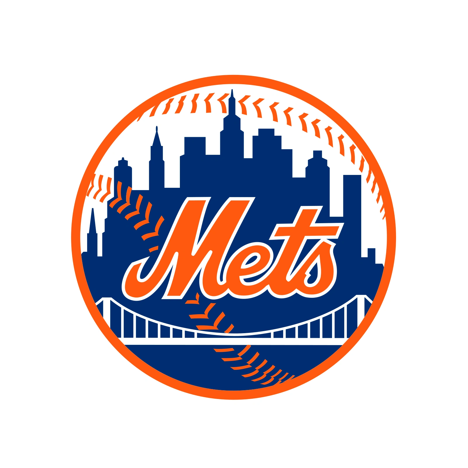 LeatherMoto MLB New York Mets Team Logo