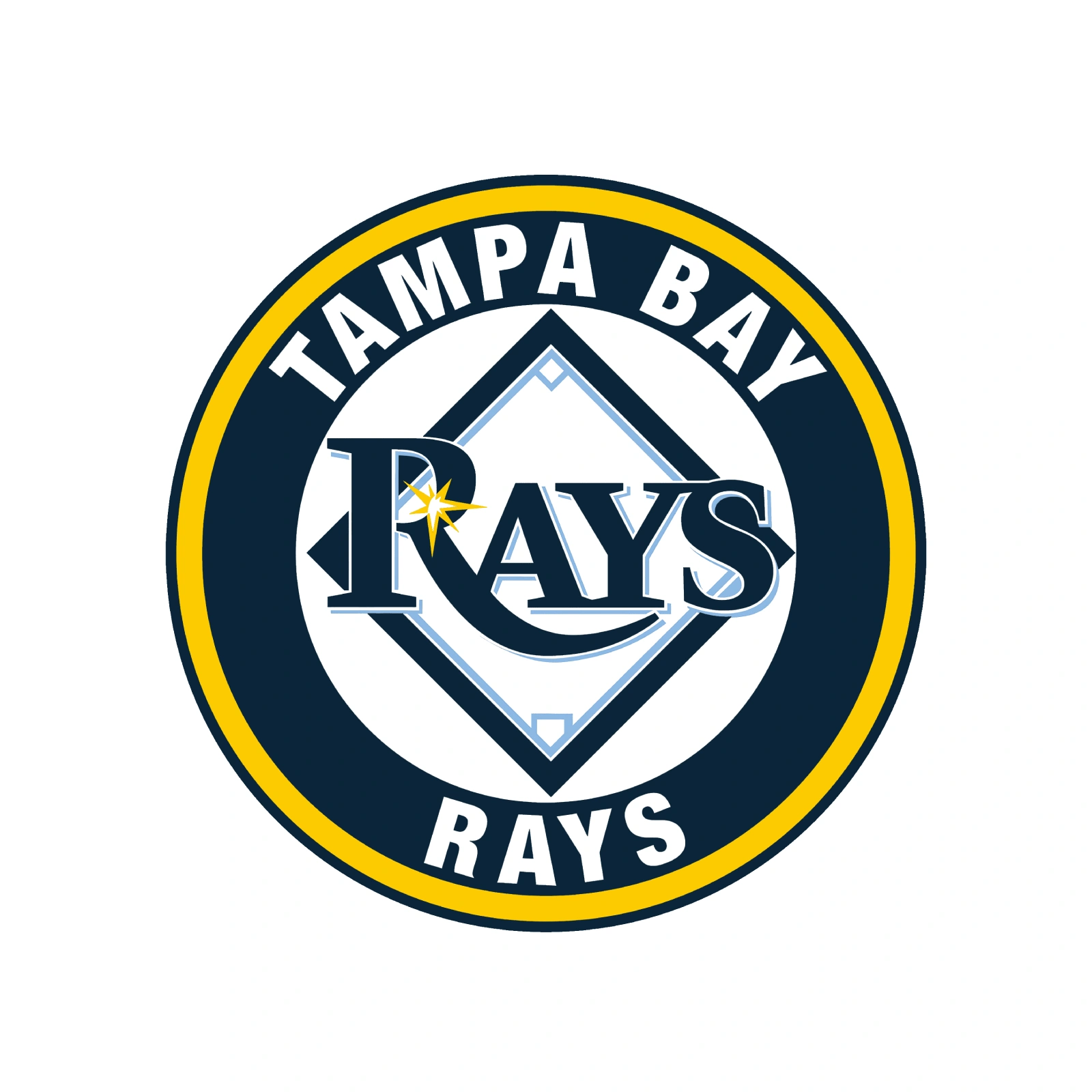 LeatherMoto MLB Tampa Bay Rays Team Logo