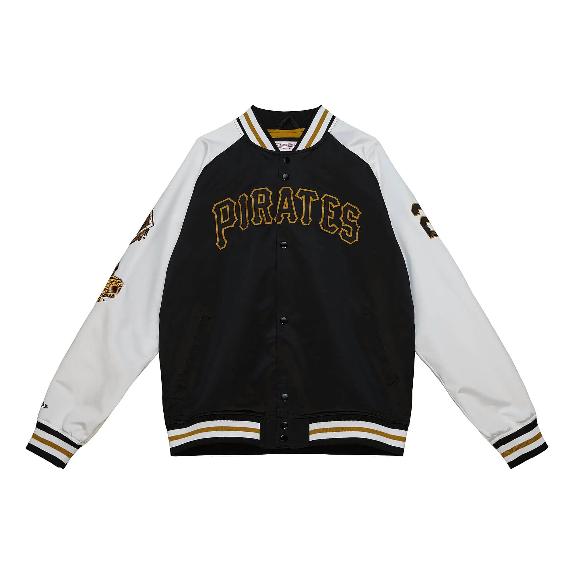 Legends-Satin-Jacket-Pittsburgh-Pirates-Roberto-Clemente-LEATHER MOTO 1