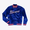 Lightweight-Satin-Jacket-Atlanta-Braves-leather moto 1