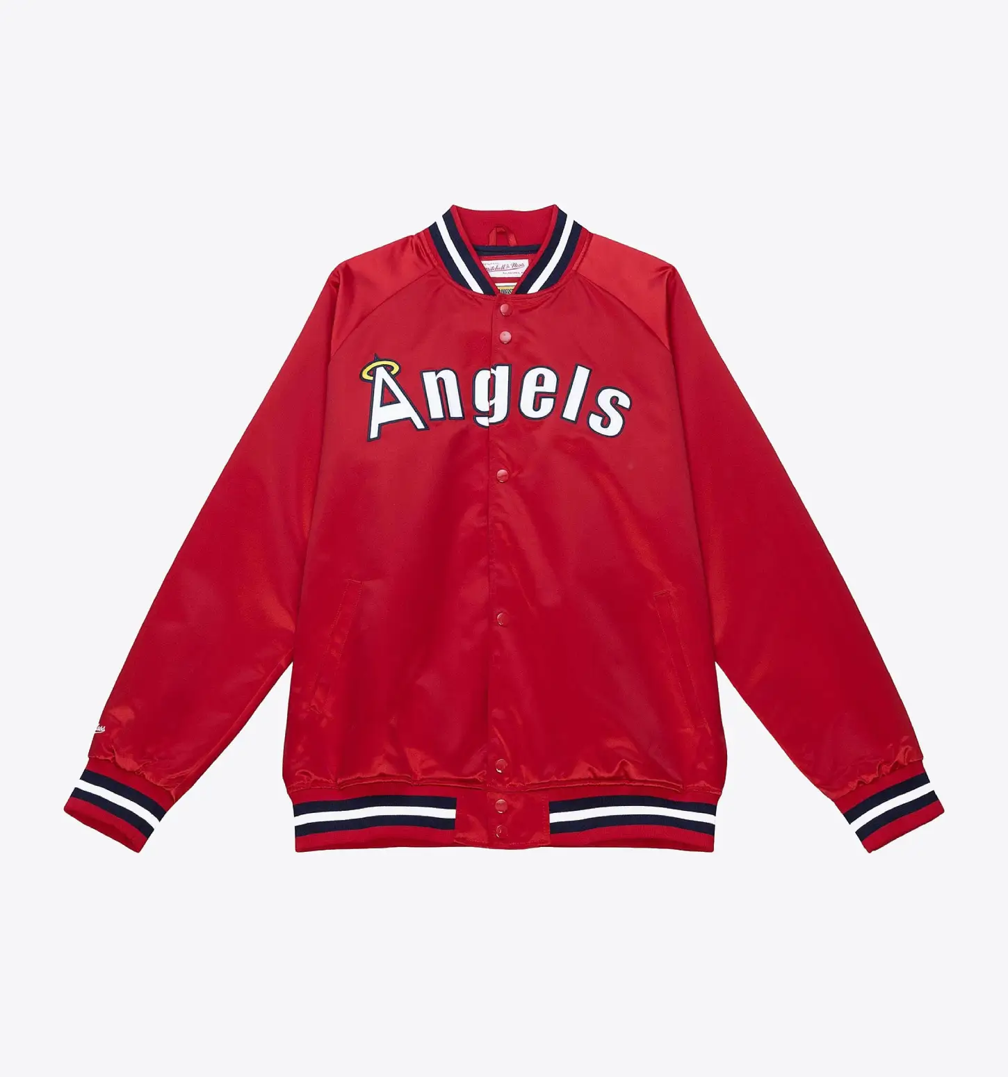 Lightweight-Satin-Jacket-California-Angels leather moto 1