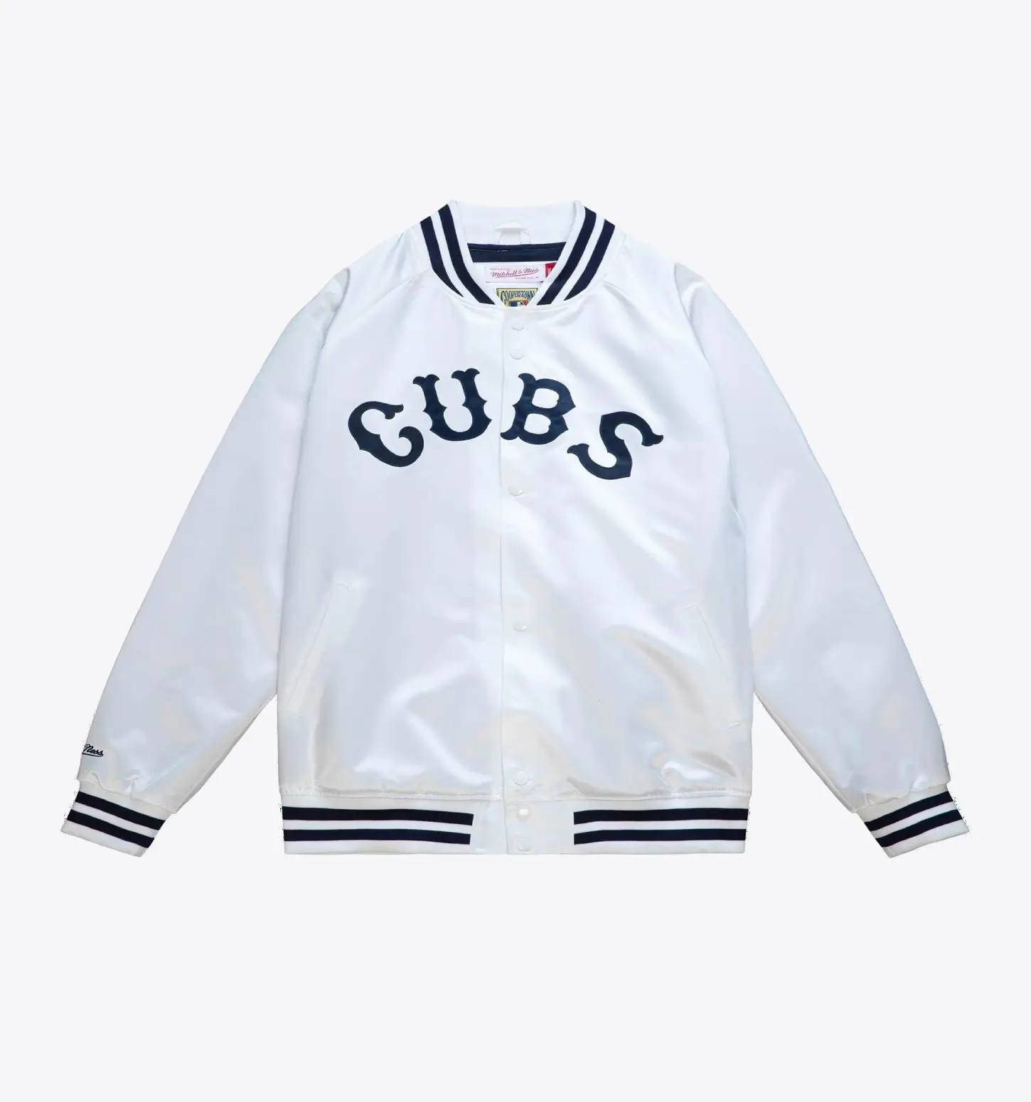 Lightweight-Satin-Jacket-Chicago-Cubs leather moto 1