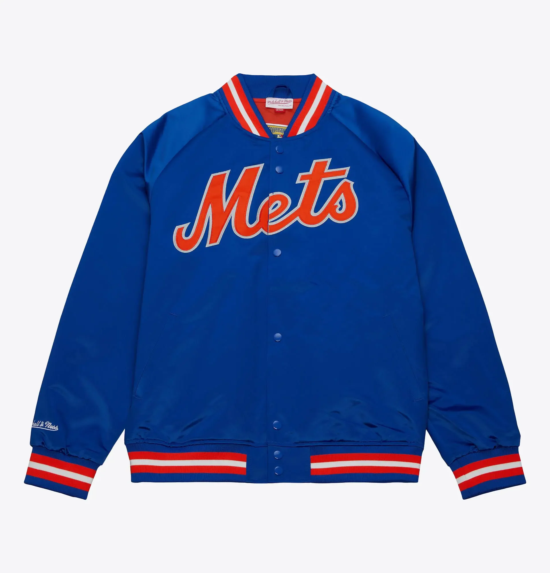 Lightweight-Satin-Jacket-New-York-Mets leather moto 1