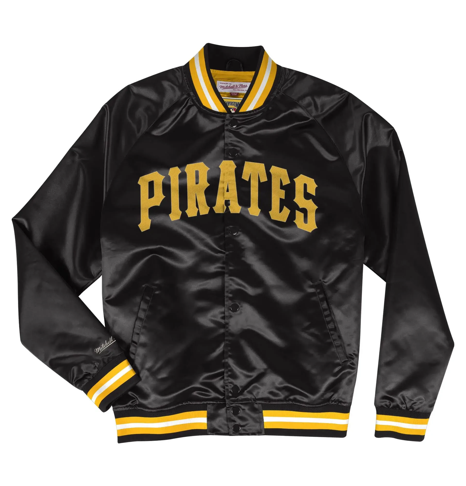 Lightweight-Satin-Jacket-Pittsburgh-Pirates-LEATHER MOTO 1