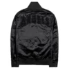 Los-Angeles-Angels-Pro-Standard-Triple-Black-Full-Snap-Satin-Varsity-Jacket-leather moto 2