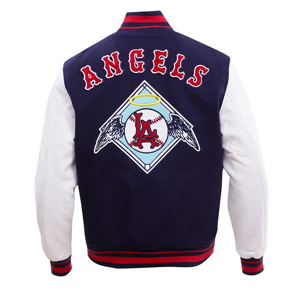 Los-Angeles-Angels-Pro-Standard-Wool-Leather-Varsity-Jacket-leather moto 2