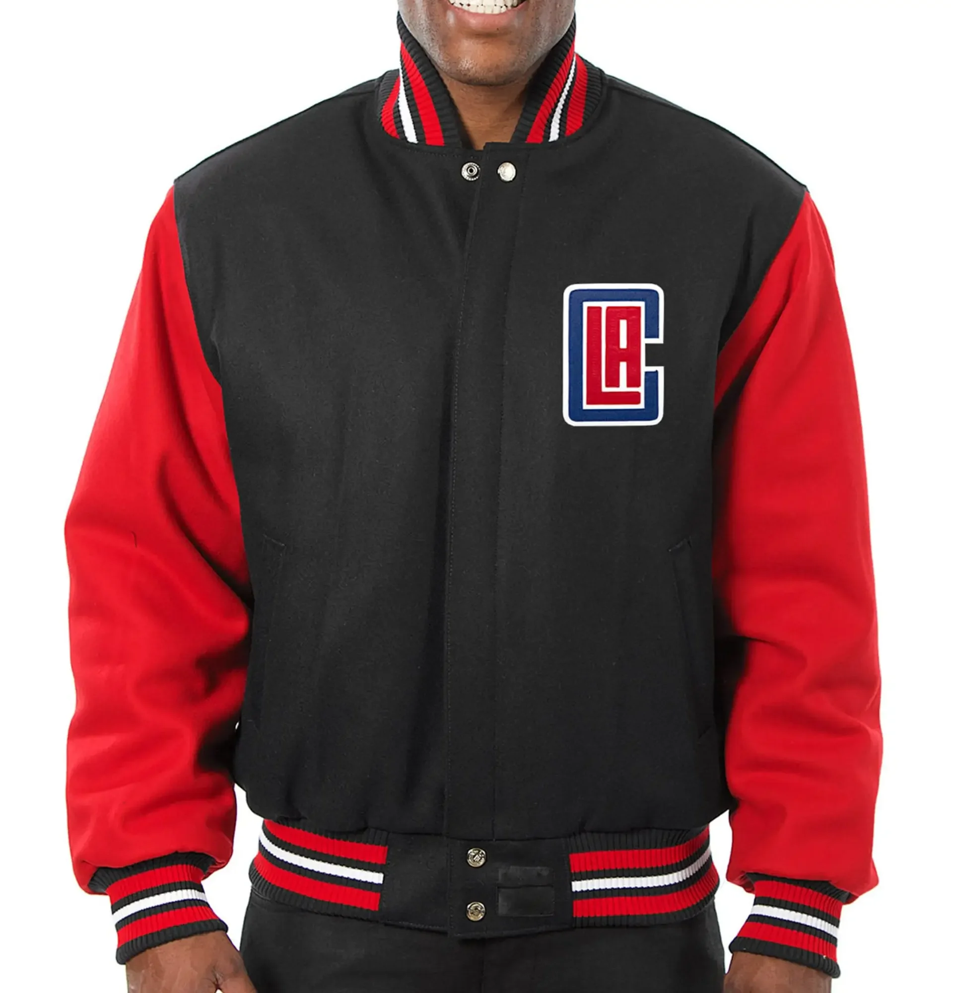 Los-Angeles-Clippers-Black-Domestic-Wool-Varsity-Jacket-1-1