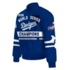 Los-Angeles-Dodgers-2020-World-Series-Champions-Blue-Varsity-Jacket-leather moto 1