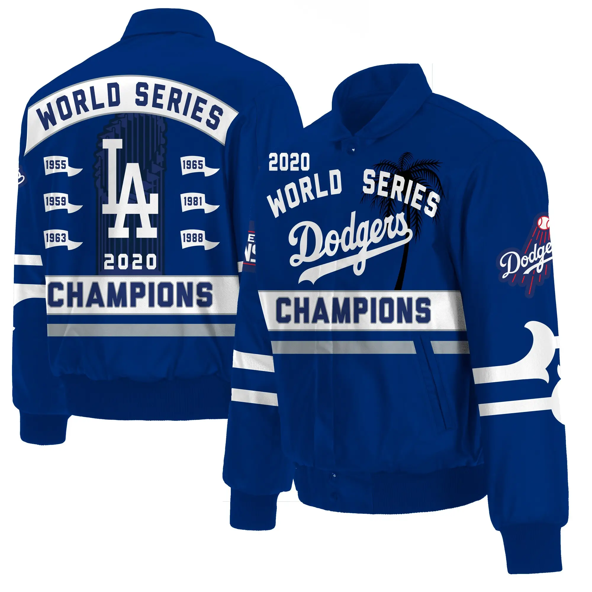 Los-Angeles-Dodgers-2020-World-Series-Champions-Blue-Varsity-Jacket-leather moto 3